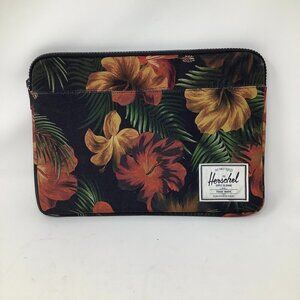 Herschel laptop computer case 14 in. floral black yellow red orange